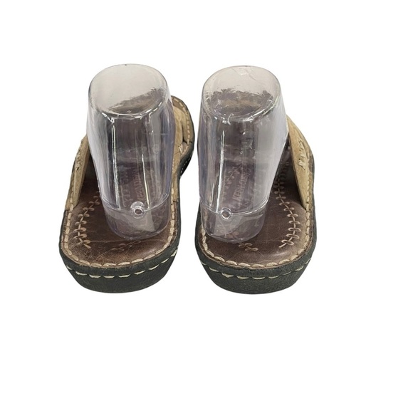 Keen Cush Leather Slide Sandals Brown Summer Flip Flops Brwn US 8 - Picture 3 of 13